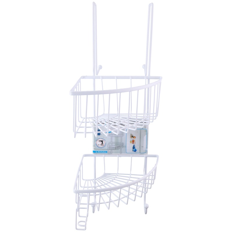 Badkamer deur ophang rekje wit 55 x 20 cm